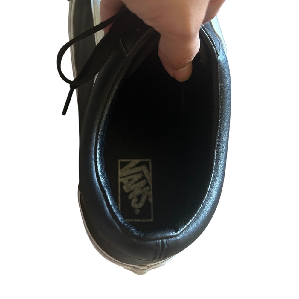 Vans | Black Leather Old Skool - Picture 6 of 7